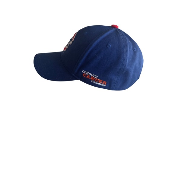 Chicago Cubs Conquer Cancer Foundation Baseball Blue & Orange Melonwear Cotton - Picture 2 of 6